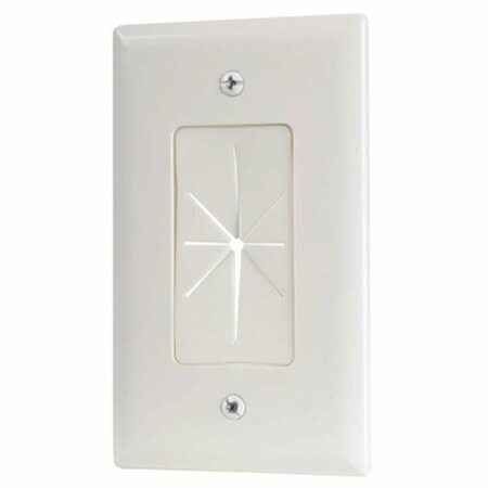 MAXPOWER VH64R Pass Thru Wall Plate - White MA3858903